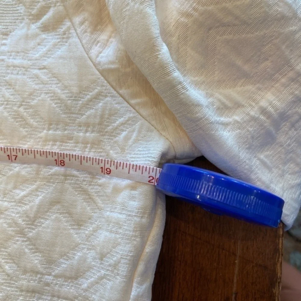 Jcrew Size 4 Ivory/‎ Cream crew neck , featuring 2 Gold Zippers on sides
